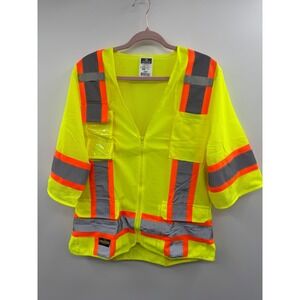 NWT Radians Surveyor Type R Class 2 Safety Vest Women M Volt 2-Shoulder Mic Tabs